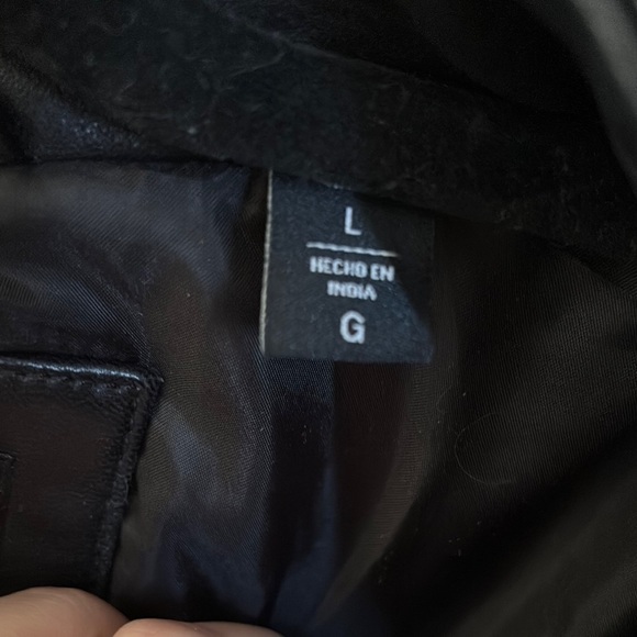 DKNY Black Leather Jacket - Picture 3 of 9